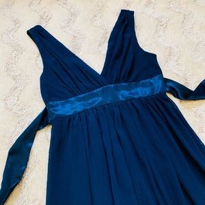 Classic blue empire waist dress